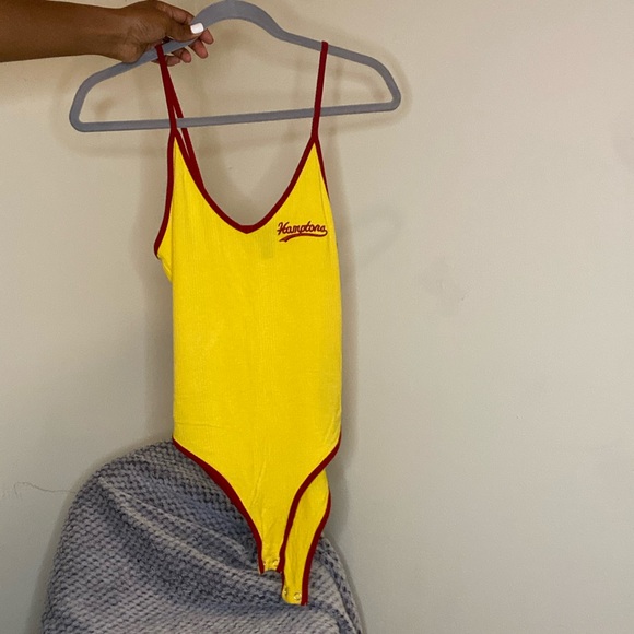 Yellow and red body suit - Picture 4 of 5